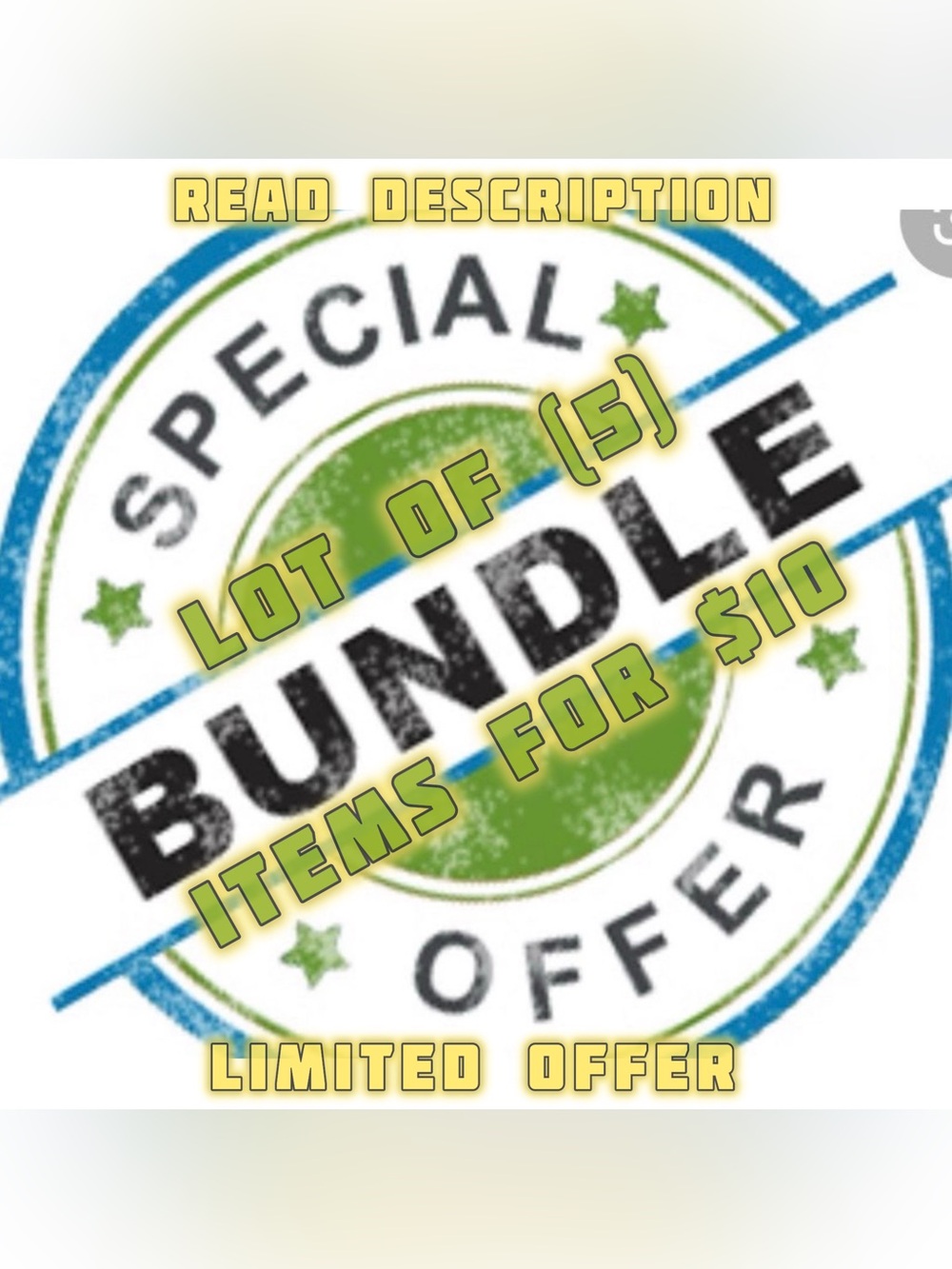Special Bundle Offer Bundle Lot OF (5) Items For ONLY $10 plus shipping